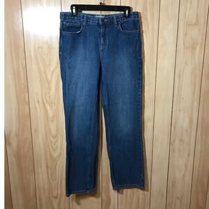 Cat & Jack Blue Dark Wash Denim 5 Pocket Style Relaxed Stright Jean 18